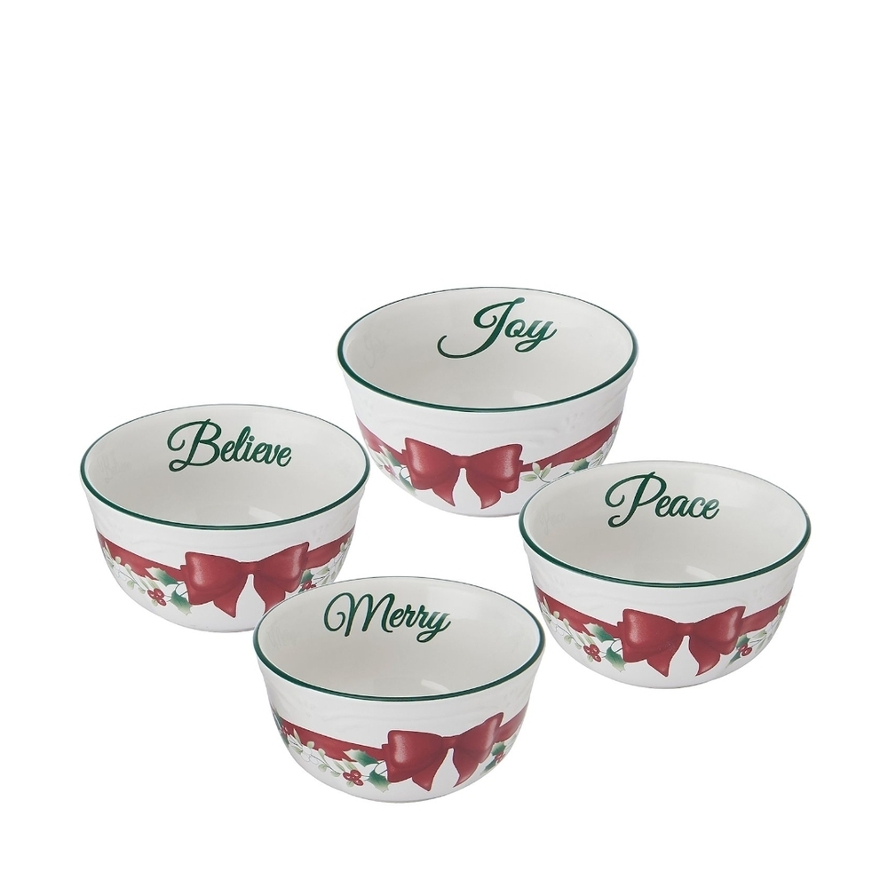 Pfaltzgraff Winterberry Bowls with Red and Green Accents